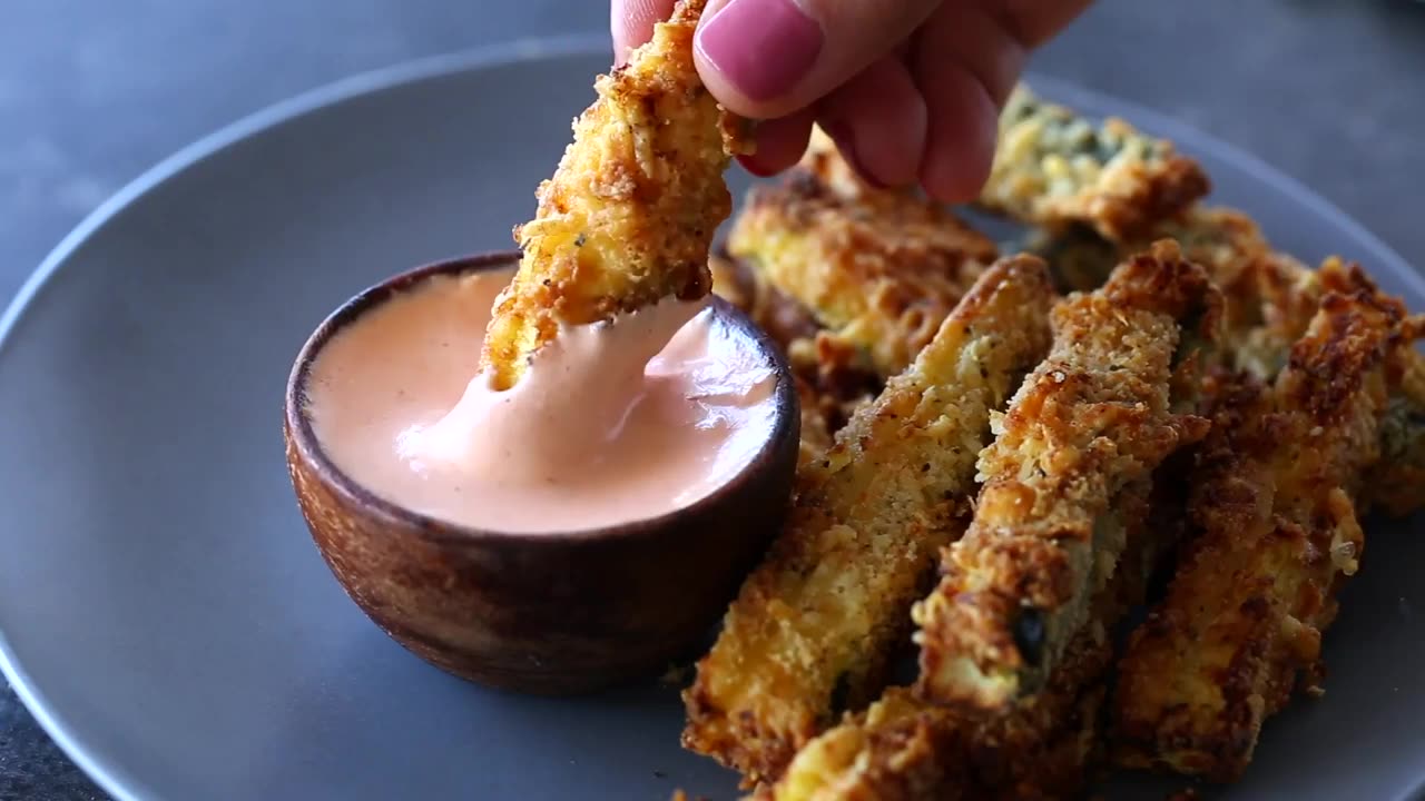 Air Fryer Zucchini Fries (Low Carb Keto)
