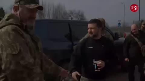 ☕ Zelenskiy drinks Coffee at East Ukraine Gas Station, takes Selfies with Soldiers ☕