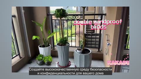 Professional double windproof outdoor blinds manufacturers