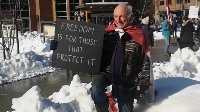 Pro-freedom protest Castlegar, Bc