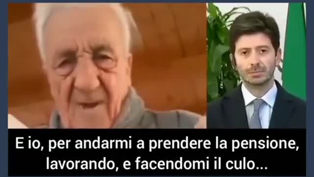 Un anziano di 83 anni che ha compreso