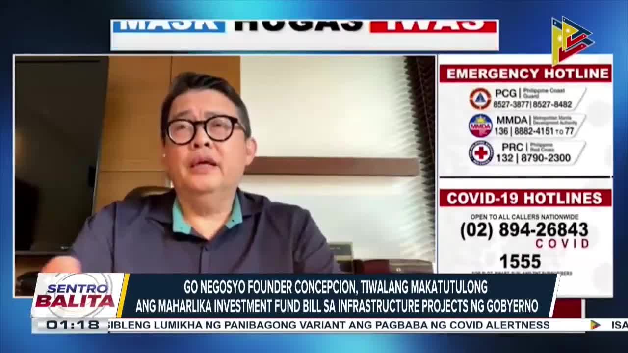 Go Negosyo Founder Concepcion, tiwalang makatutulong ang Maharlika Investment Fund Bill