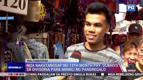 Mga nakatanggap ng 13th month pay, dumayo sa Divisoria para mamili ng panregalo