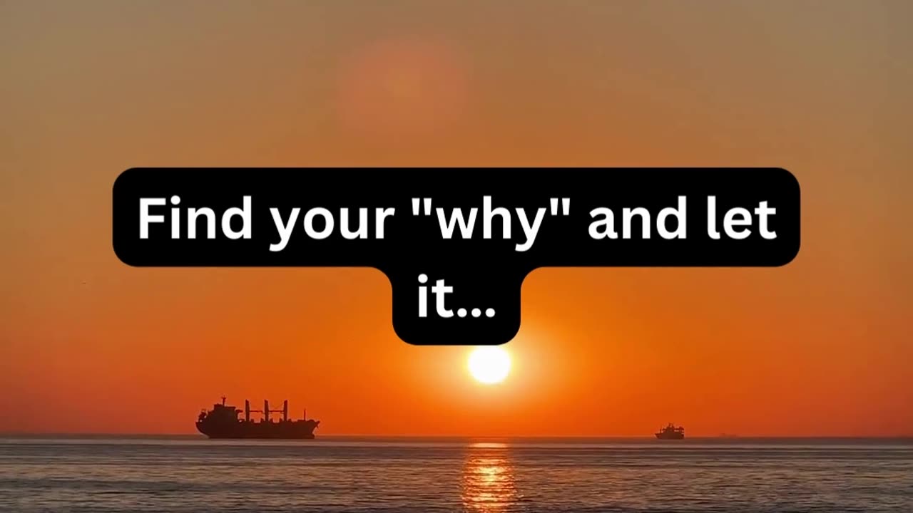Find your why and