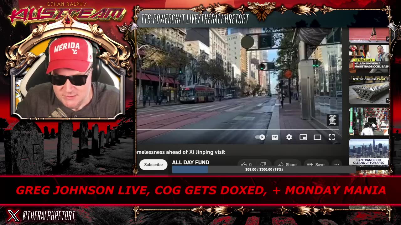 KILLSTREAM: GREG JOHNSON LIVE, COG GETS DOXED, + MONDAY MANIA (RESTREAM)