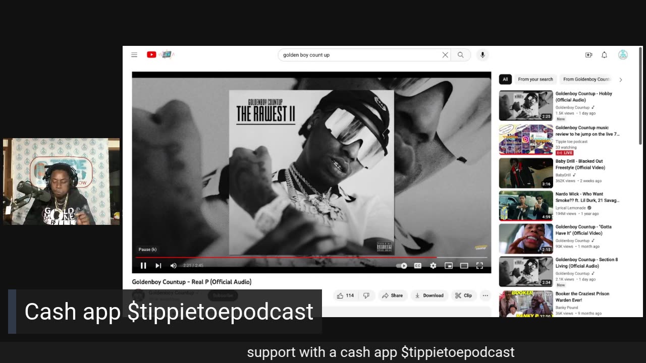 Goldenboy Countup music review to he jump on the live 7 Pm