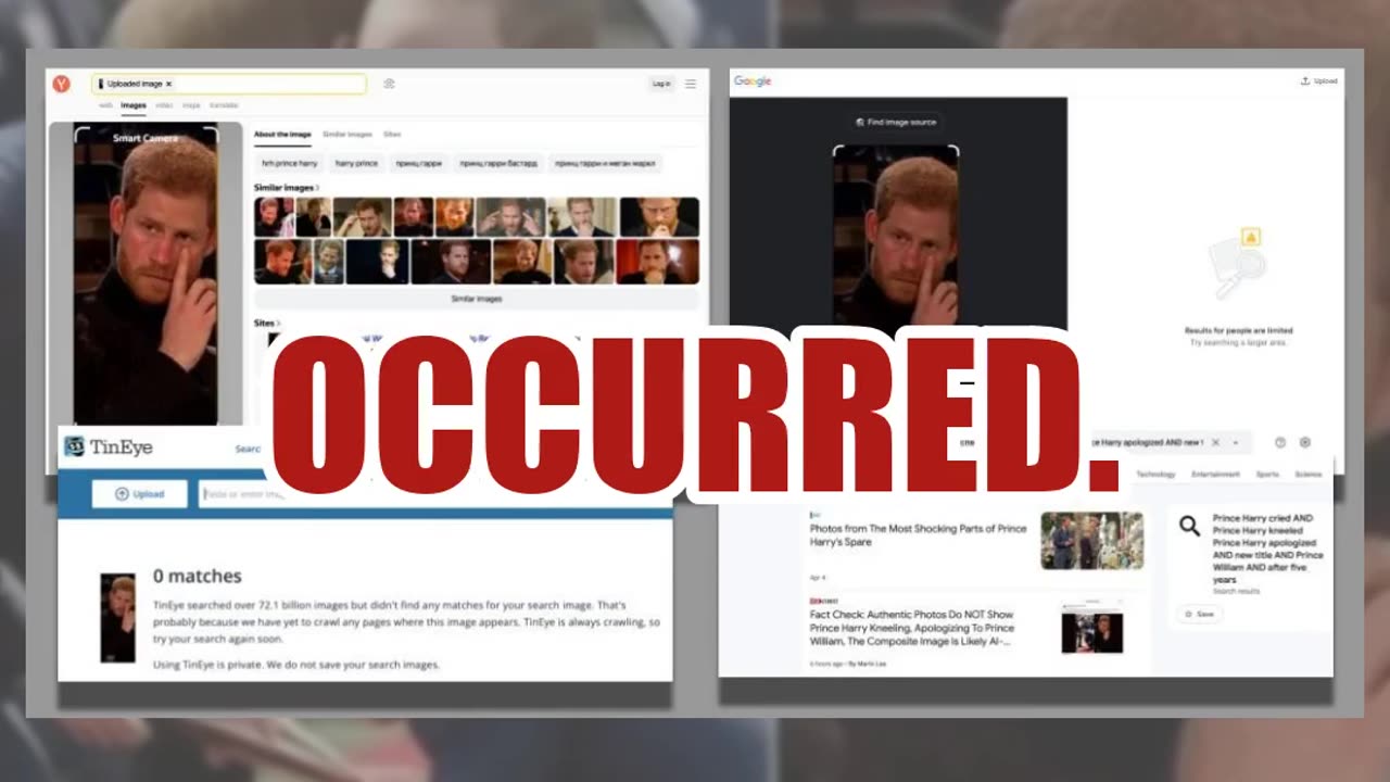 Fact Check: Authentic Photos Do NOT Show Prince Harry Kneeling, Apologizing To Prince William -- AI