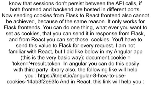 Flask Session does not hold any value between Requests