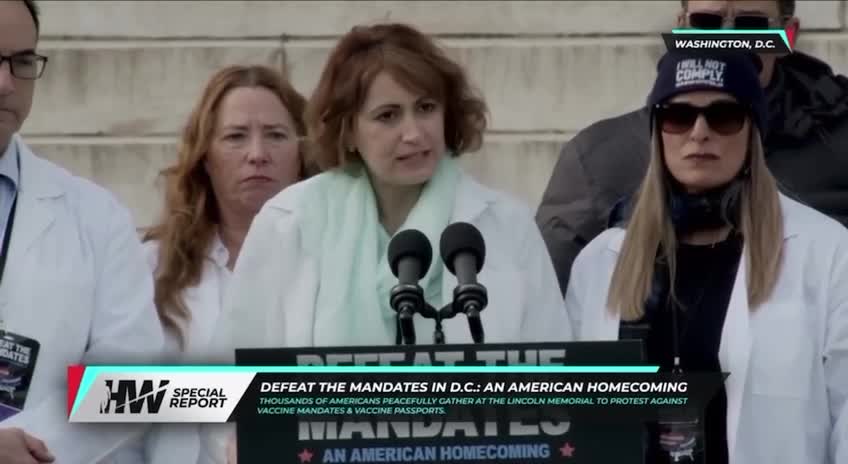 Dr. Fynn & Dr. Gessling - Defeat the Mandates DC Rally - Crimes Against Humanity