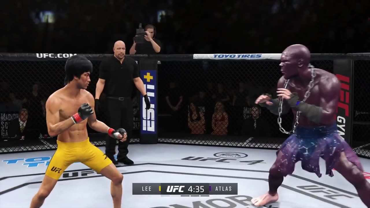 Bruce Lee vs. Titan Atlas - EA Sports UFC 4 - Epic Fight