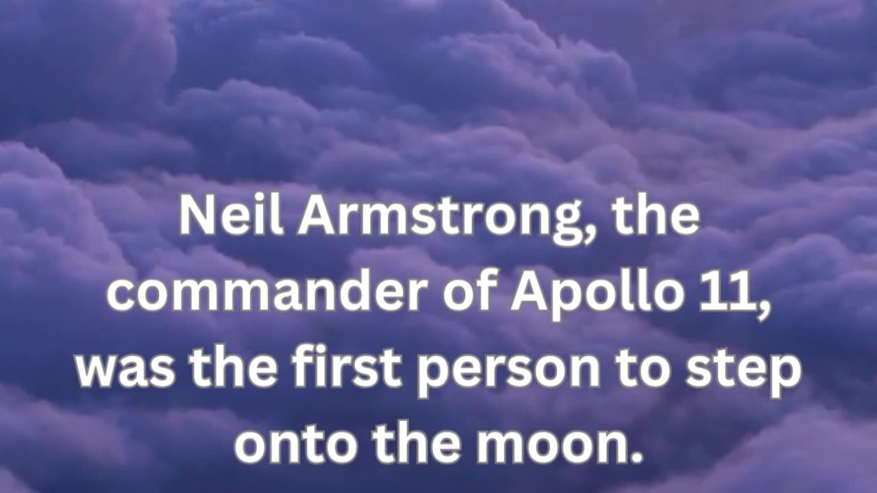 Who was the first person to set foot on the lunar surface?