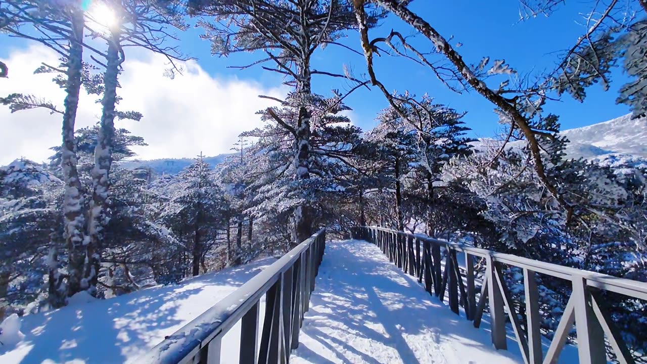 This winter must come once, snow scenery, Cang Shan snow