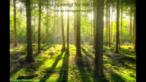 Sonntagspredigt für den 03. Juli