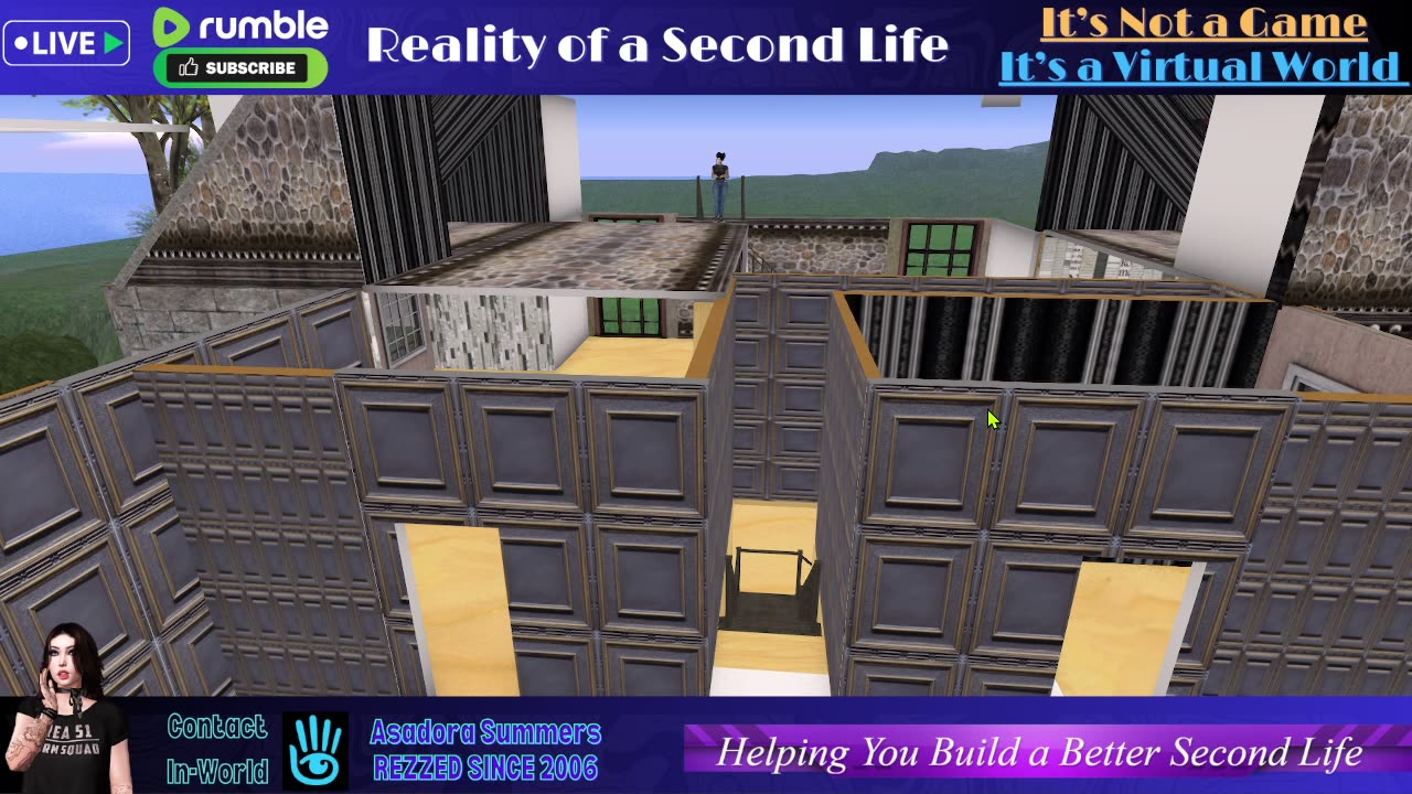 Good Morning! Watch Me Build in Second Life - Oh dear, I've made such a mess!