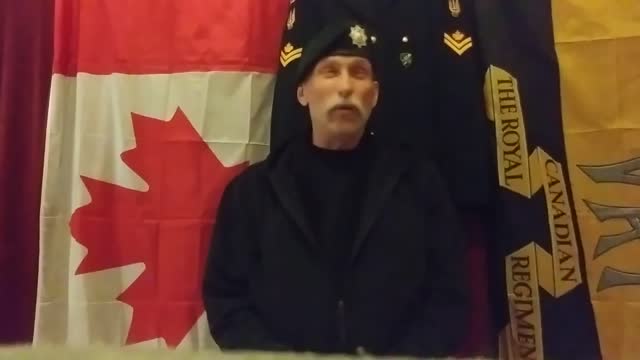 Canadian Vet's message: "Do the RIGHT Thing!"