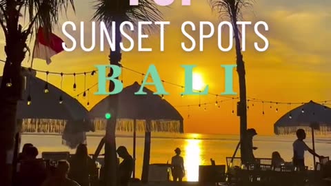 Bali sunset spot