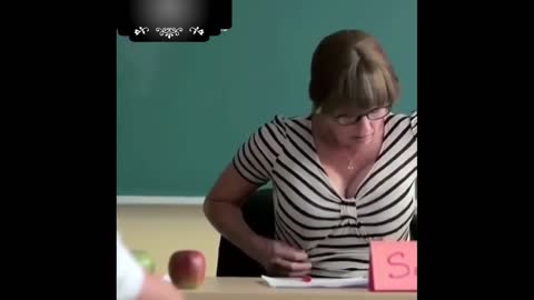 Funny school teacher