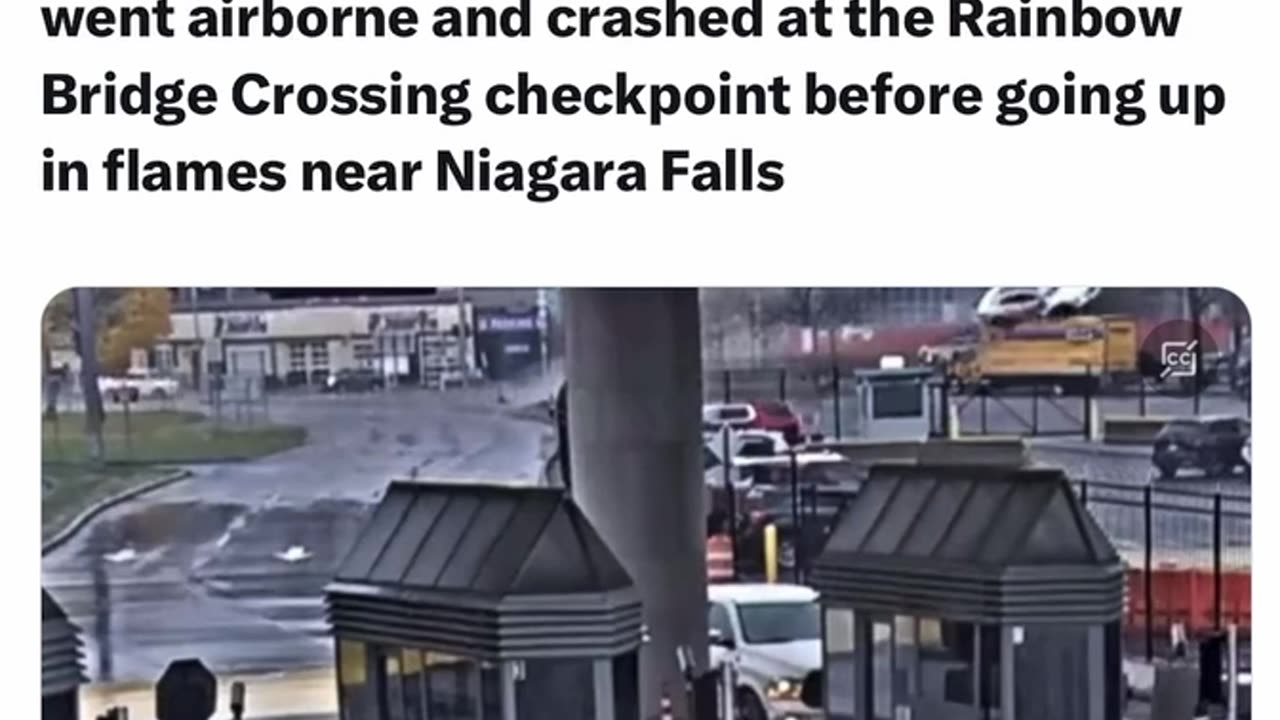 Moment vehicle went airbourne
