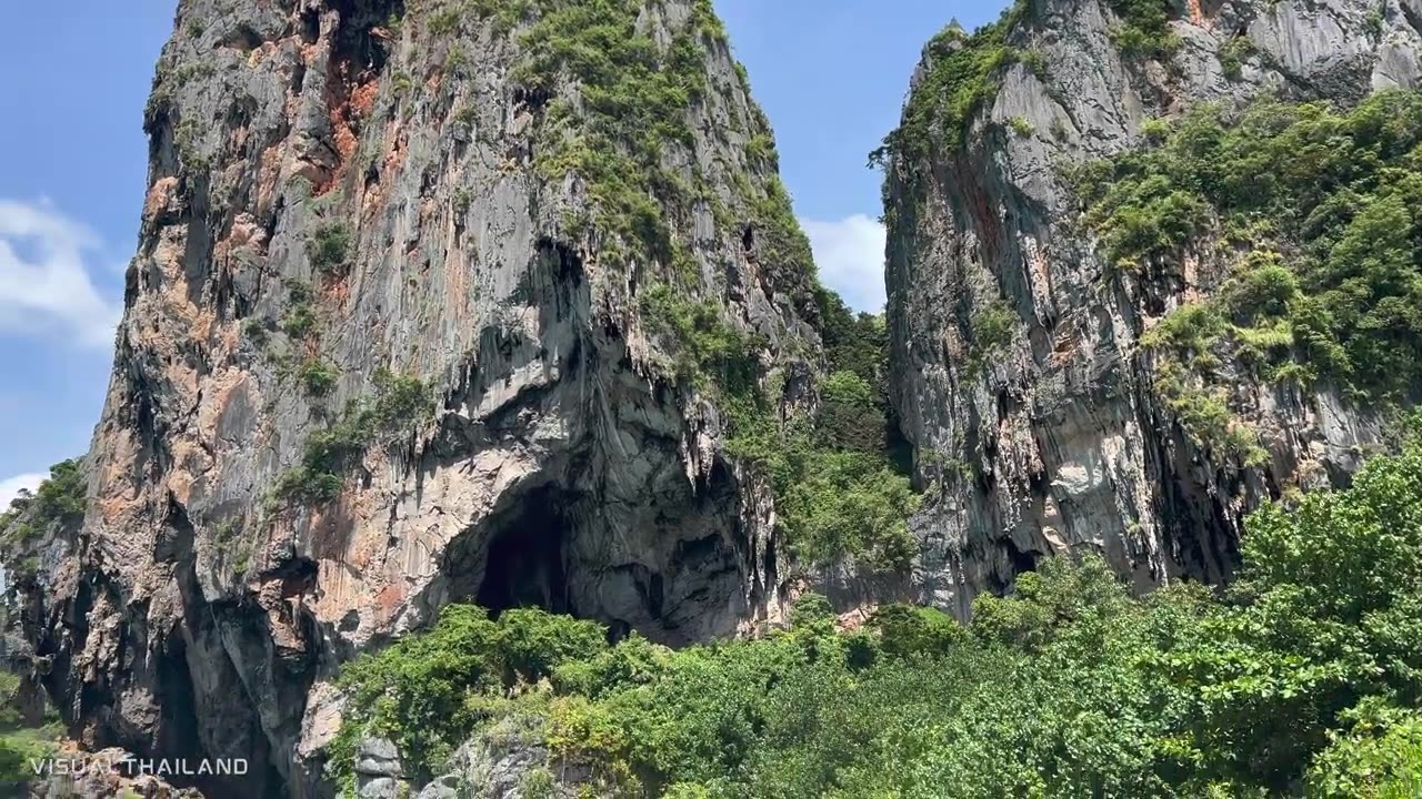 4K HDR // Walking Railay Beach in Krabi | BEST Place in the World | Thailand