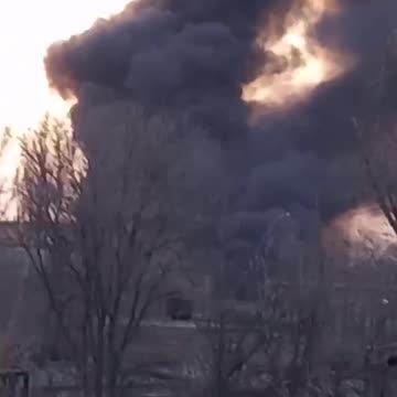 Russian ammunition depot in Donetsk hit, March 22th
