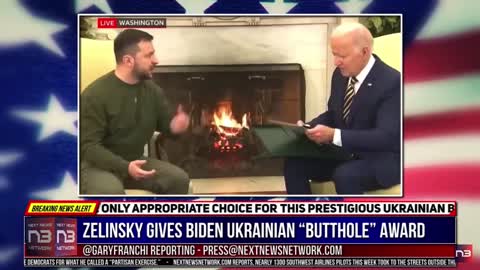 Butthole award given to Joe from Zelenskyy