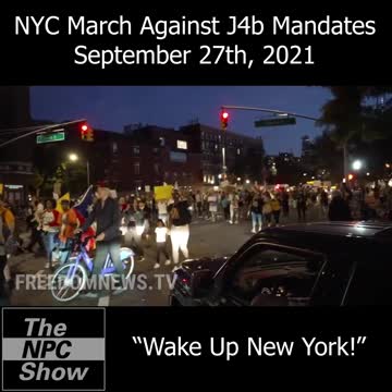 NYC March Against J4b M4nd4tes - September 27th, 2021 🟠⚪🟣The NPC Show