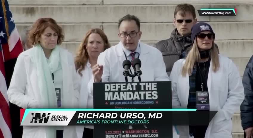 Dr. Richard Urso Brings The Heat In Washington D.C. For The Defeat The Mandates Rally