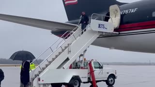 MAJOR: Trump Arrives In East Palestine, Ohio