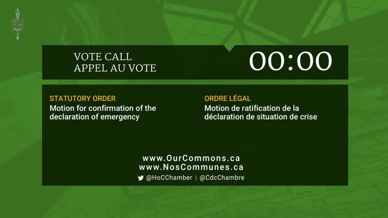 CANADA Votes on Emergency Act