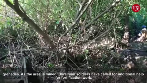 Ukrainian soldiers clear Russian dug-outs in east - army video