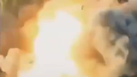 Russian APC Hits Mine and Detonates (Insane)