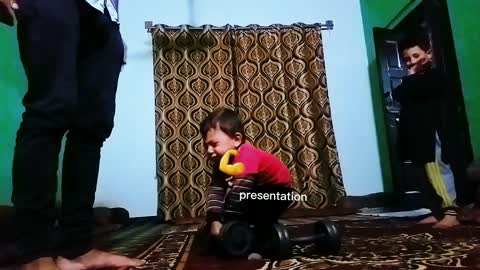 funny video with small child during jim