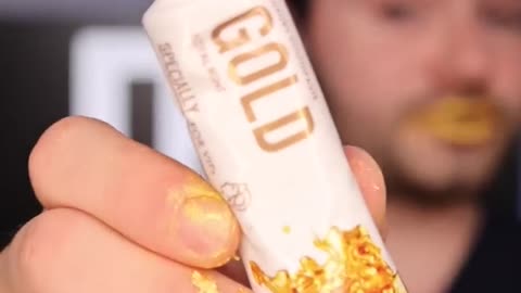 Gold ASMR Snacks vs Cavities !?