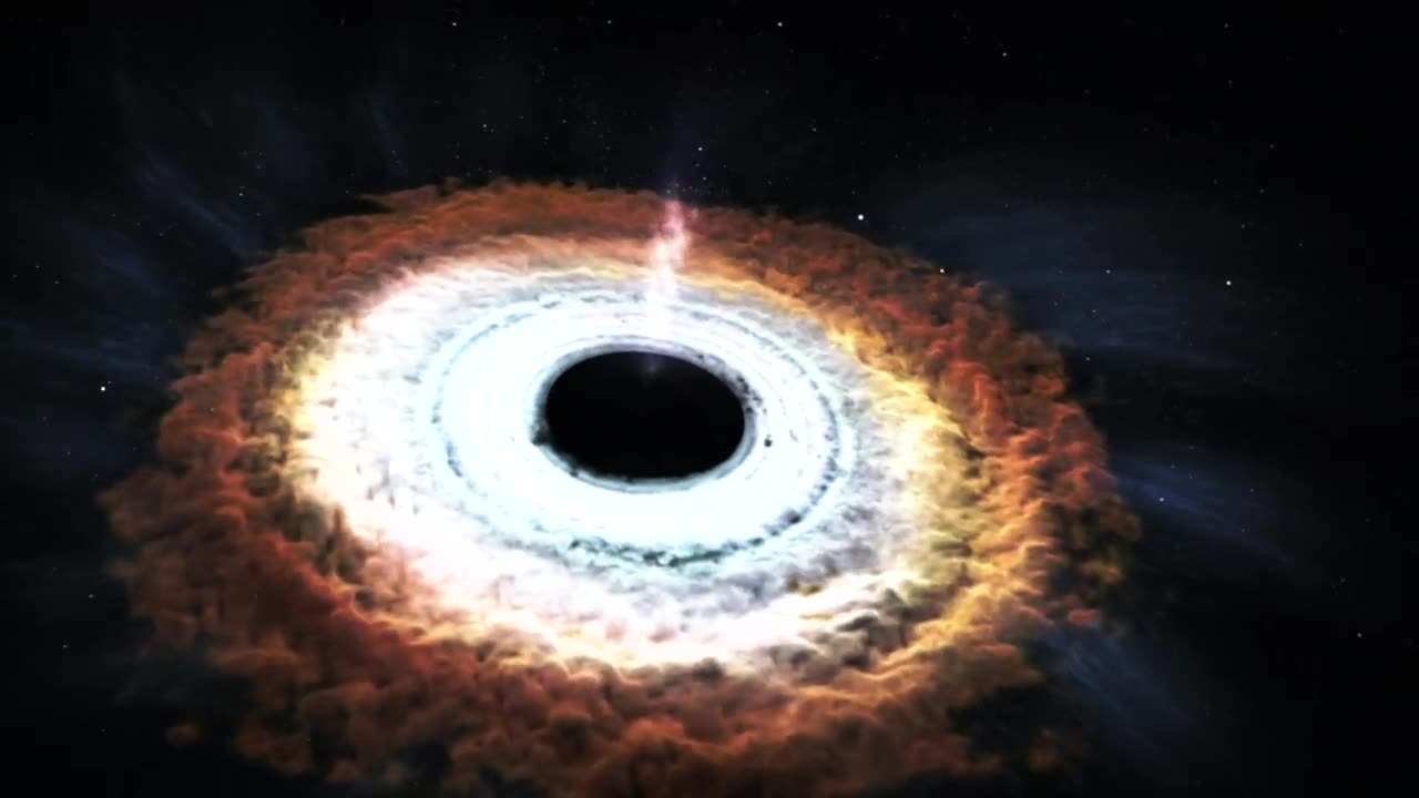 Messive black hole shreds passing star