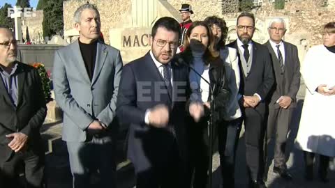 Aragonès: "Nos sentimos continuadores de la obra iniciada por Francesc Macià"