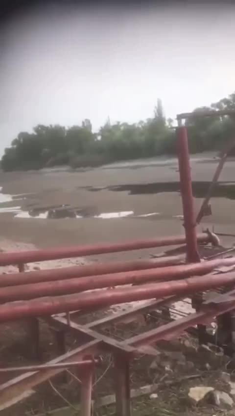 The channel that was used to supply 75% of the water to Crimea.