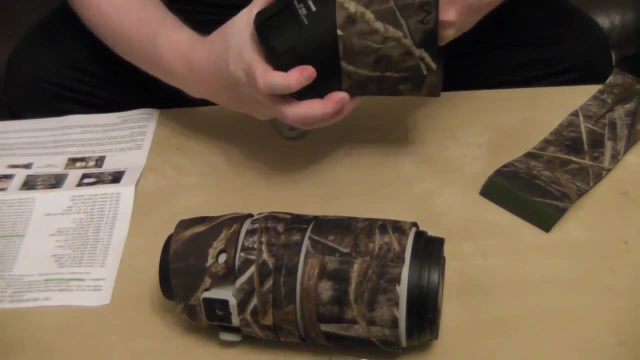 How to install neoprene cover on your canon L lens