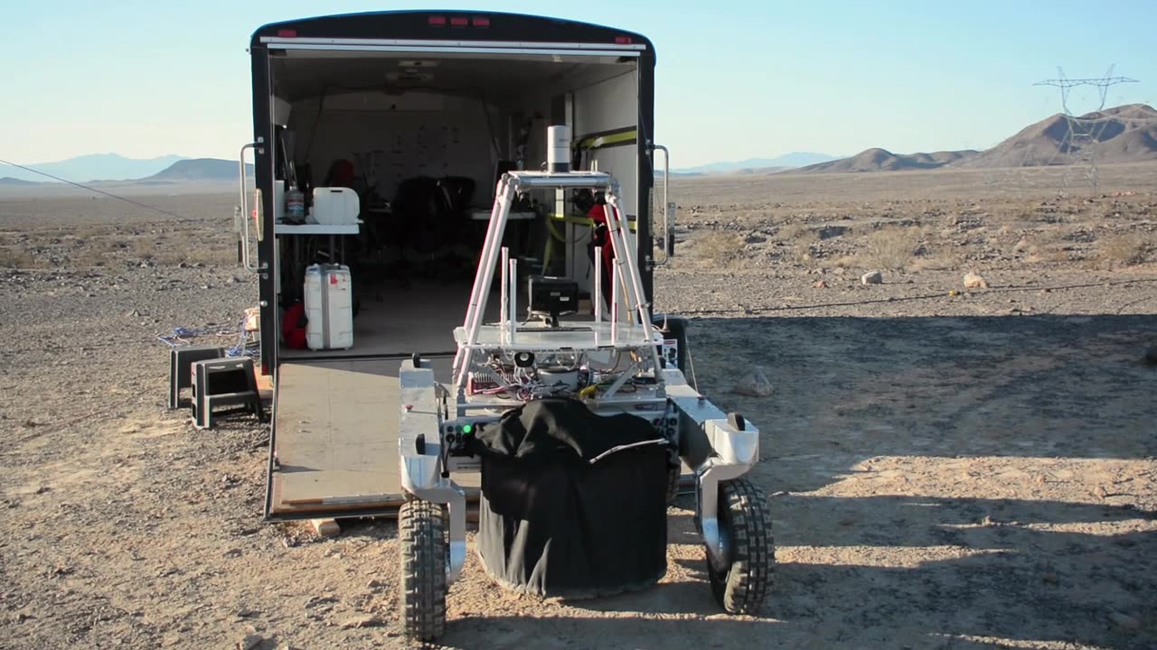 California's Lunar Reflection: Rover's Water Exploration Simulation for Moon Missions