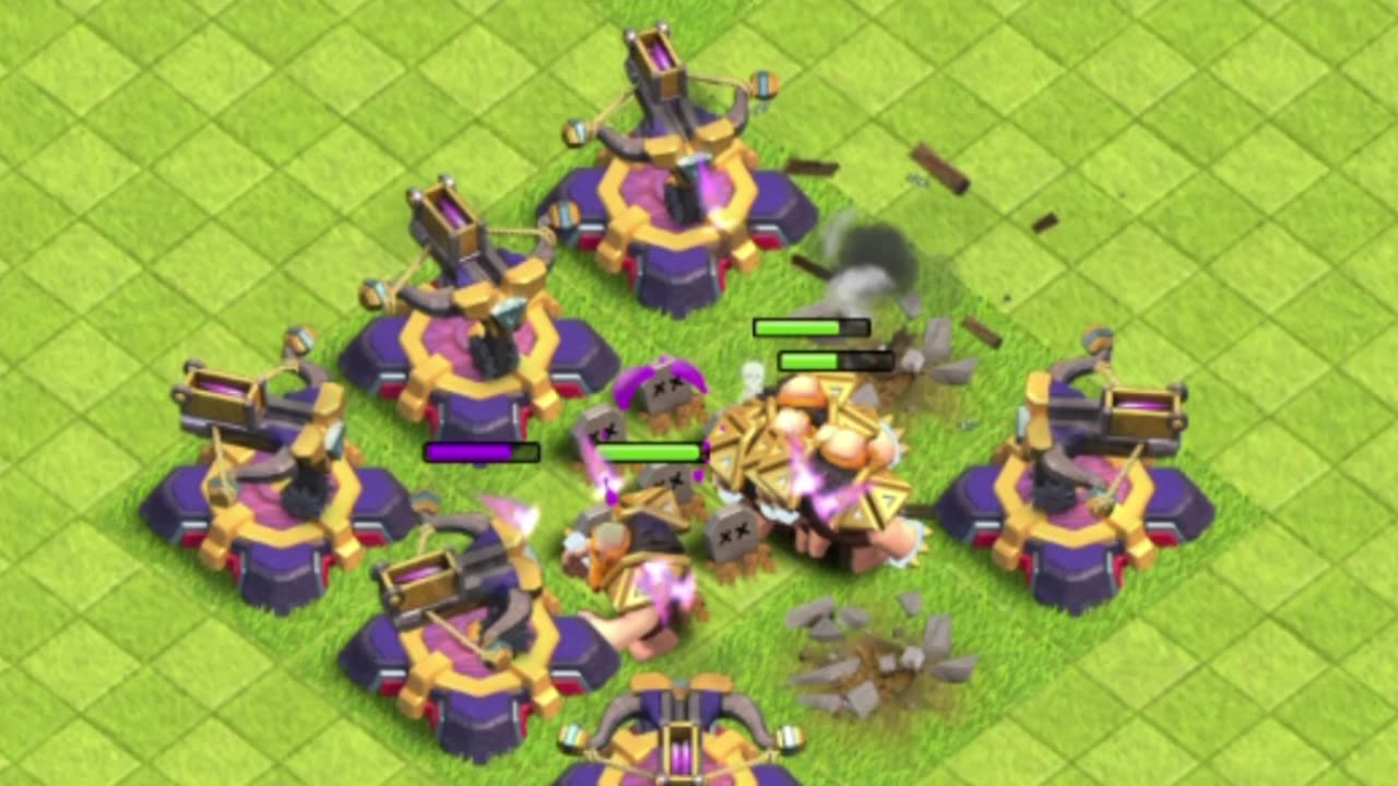 10 Giant Versus 8 Max X-bow #coc #gaming #shorts #clashofclans