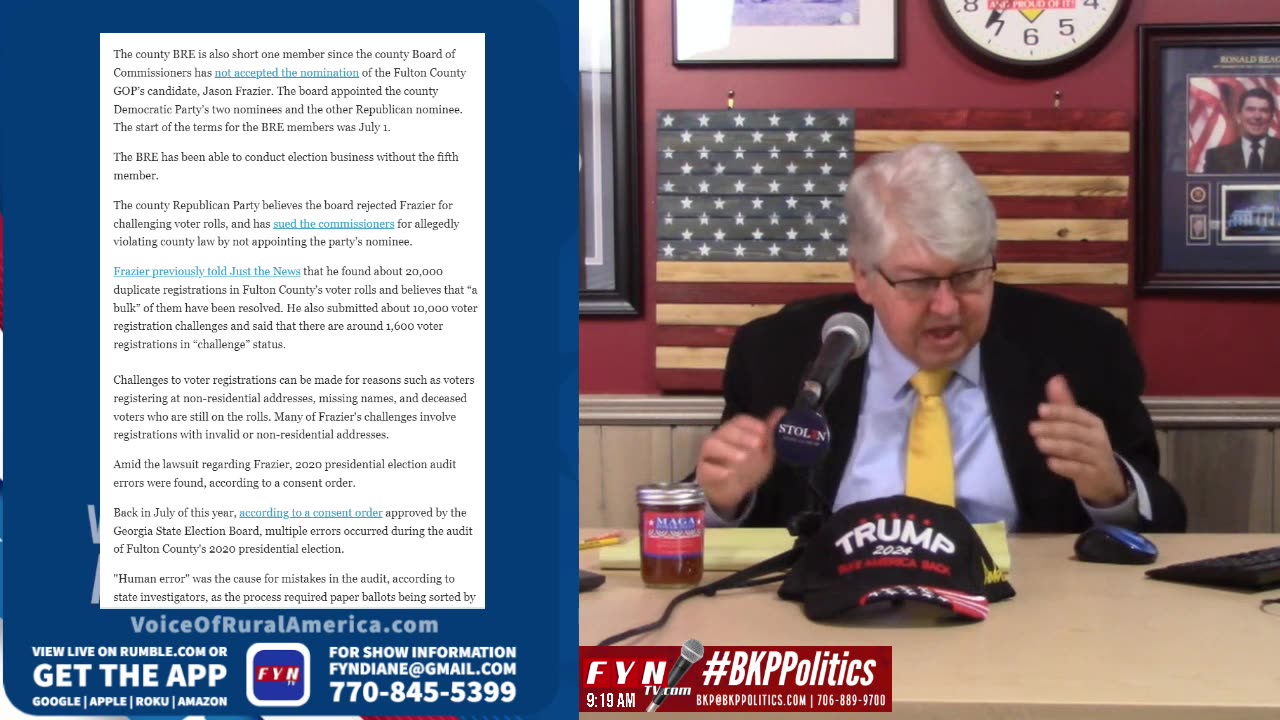 LIVESTREAM - Wednesday 11/15 8:00am ET - Voice of Rural America with BKP