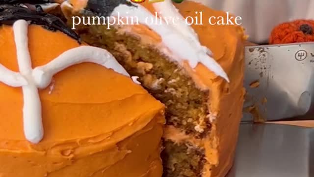 pumpkin olive oil cake