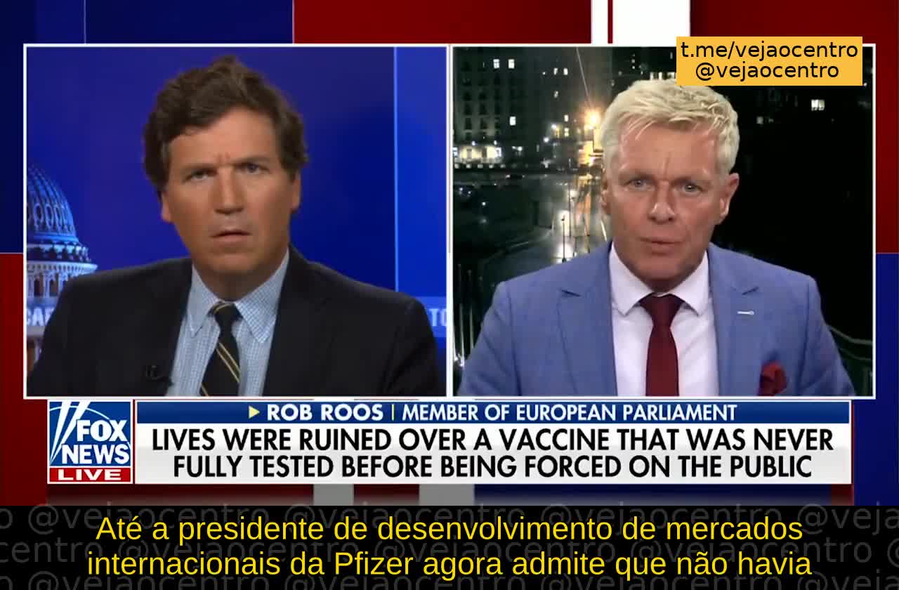 Tucker Carlson entrevista o MPE holandês - SOBRE Vacinas NAO IMUNIZAREM 🔴💉ESCANDALO🔴💉