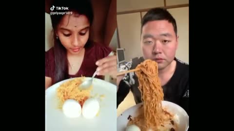 Funny Food Challange On TikTok _ Who will win INDIA Vs CHINA _ Be Me Stick _.mp4