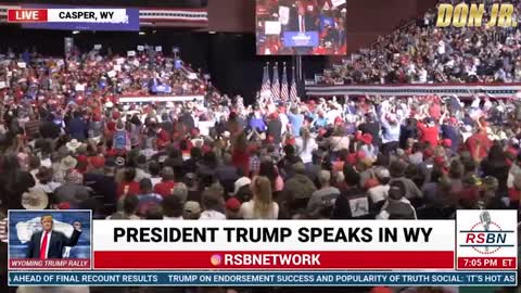 Omg: Trump Drops A Line on Sleepy Joe - The Crowd Goes WILD