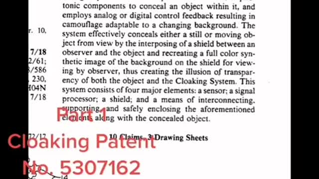 Cloaking system using optoelectronically controlled camouflage - PART 1