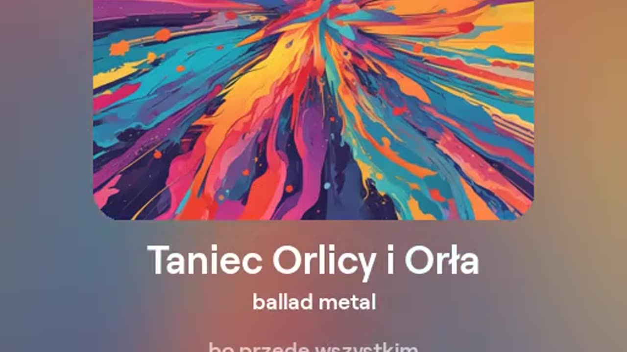 7 - Taniec Orlicy i Orła - ballad metal - tekst Ewa Lipka, śpiew i muzyka SI/AL 🎵 - 01.07.2024