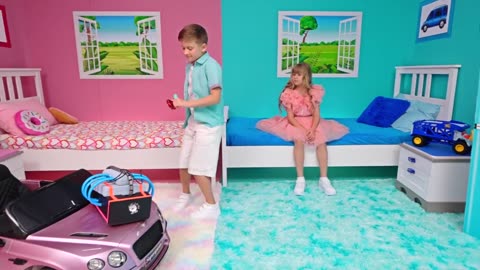 Diana Barbie and Roma Ken Pink vs. Blue Challenge