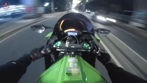 Pure sound of ZX10R in night with sc project exhaust