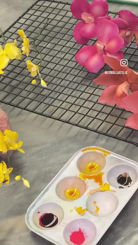 Sugar flower painting