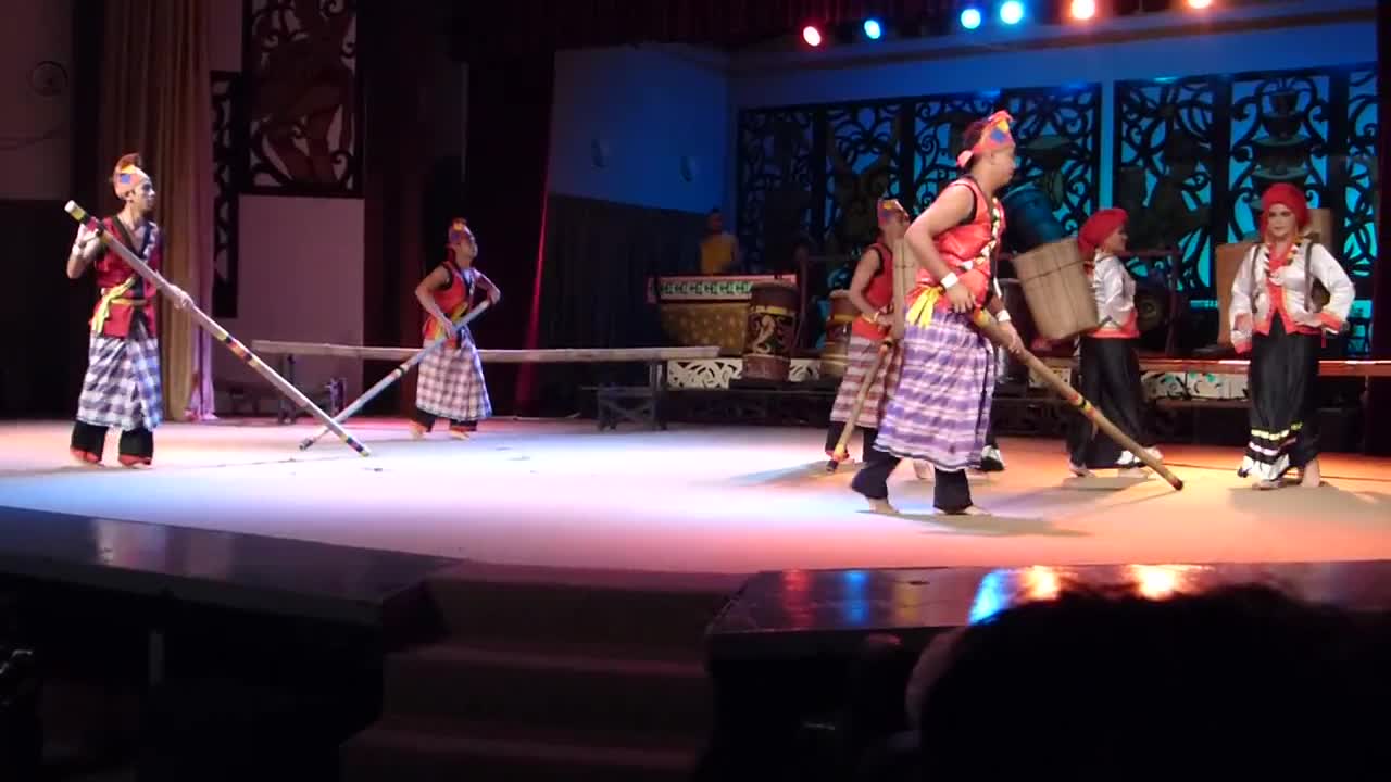 Dancers, Sarawak Cultural Center, Malaysian Borneo